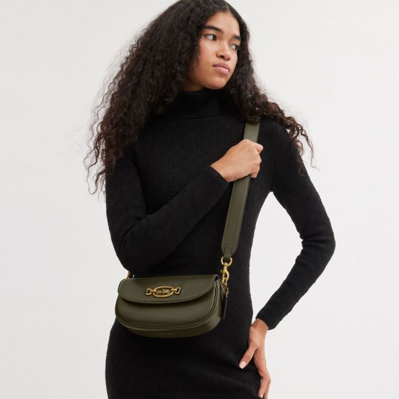 Coach Women HARLEY SHOULDER BAG 23 B4/Army Green 4ZRDJ27