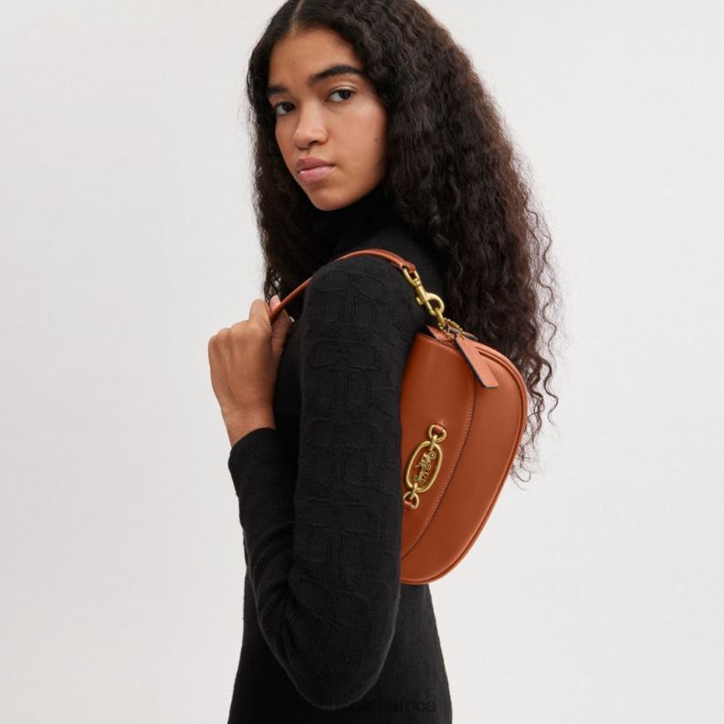 Coach Women HARLEY SHOULDER BAG 23 B4/Burnished Amber 4ZRDJ26