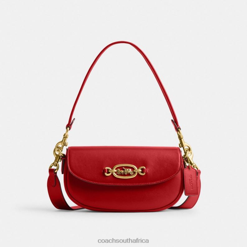 Coach Women HARLEY SHOULDER BAG 23 B4/Sport Red 4ZRDJ32