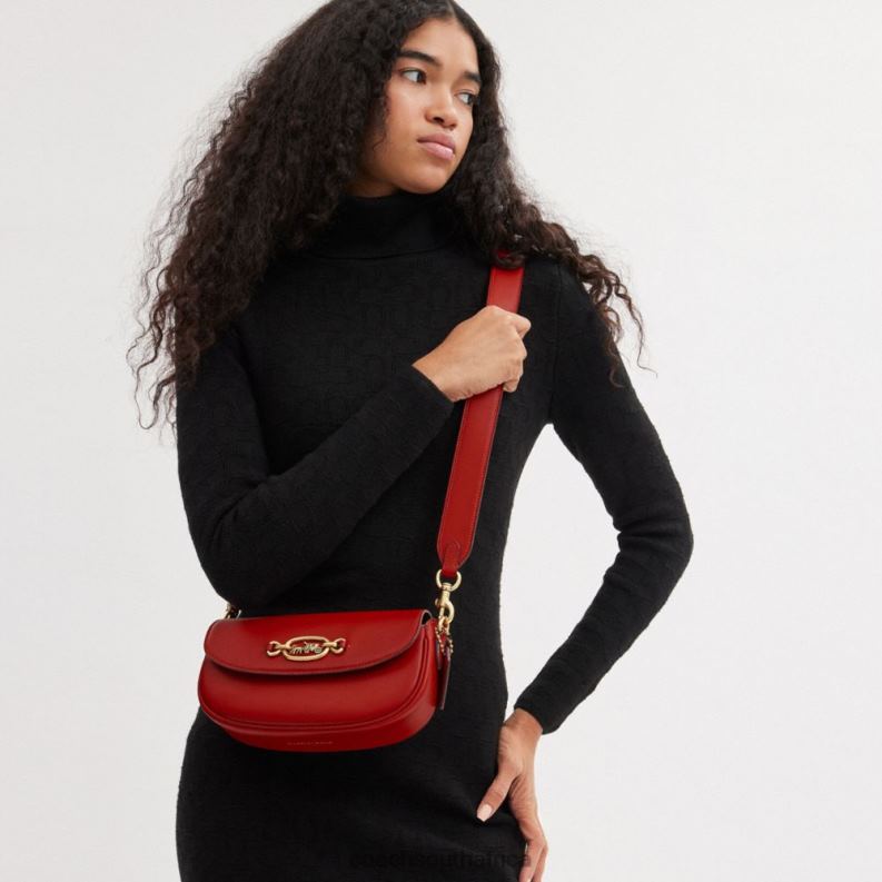 Coach Women HARLEY SHOULDER BAG 23 B4/Sport Red 4ZRDJ32