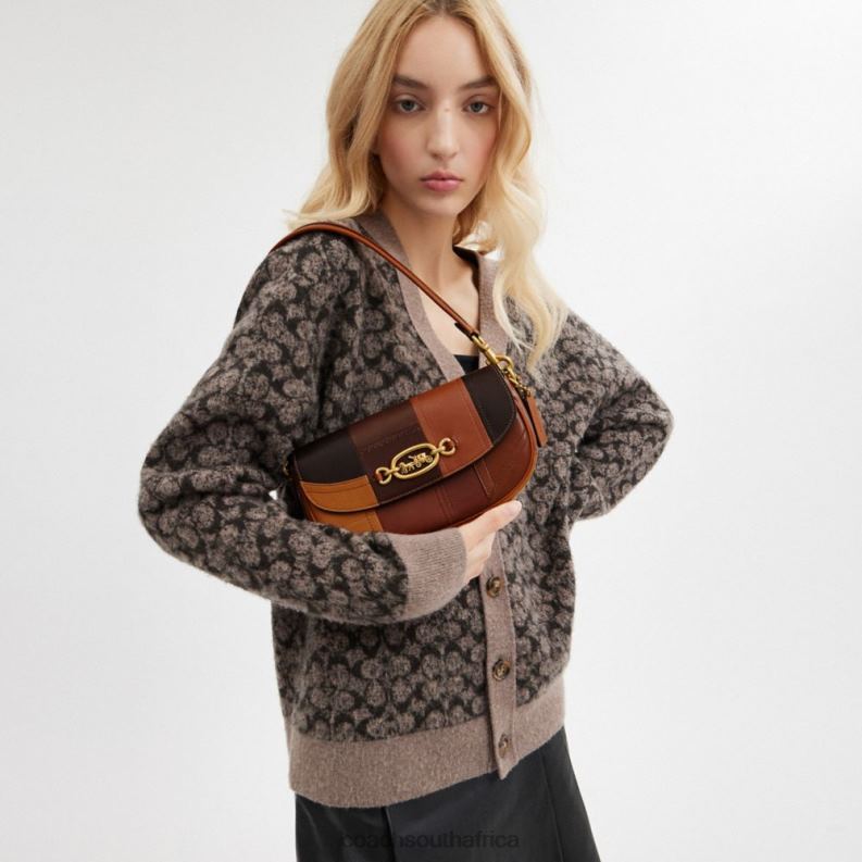 Coach Women HARLEY SHOULDER BAG 23 IN PATCHWORK B4/Multi 4ZRDJ25