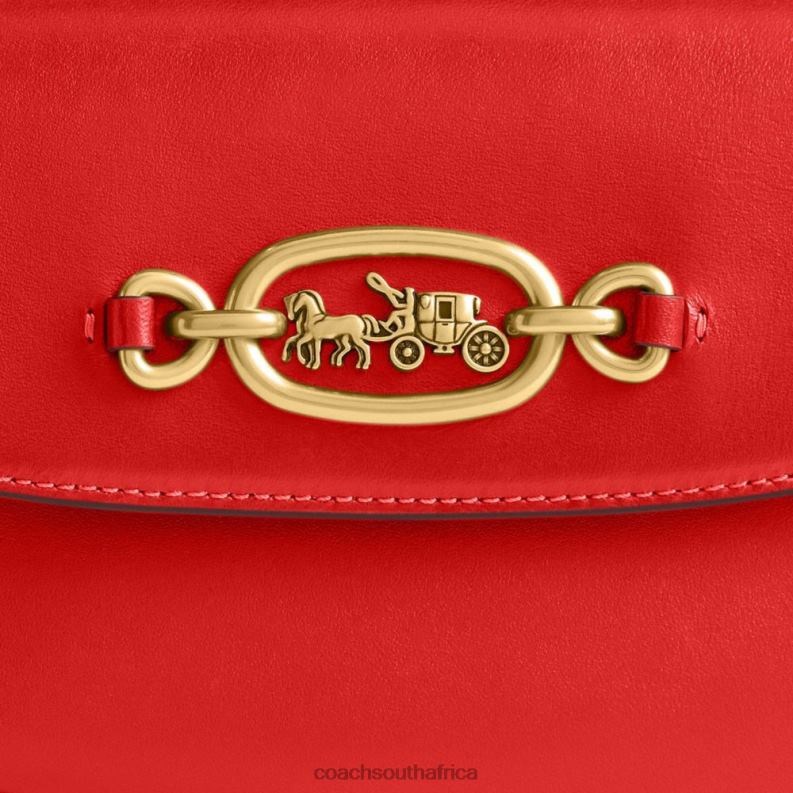 Coach Women HARLEY SHOULDER BAG B4/Sport Red 4ZRDJ33