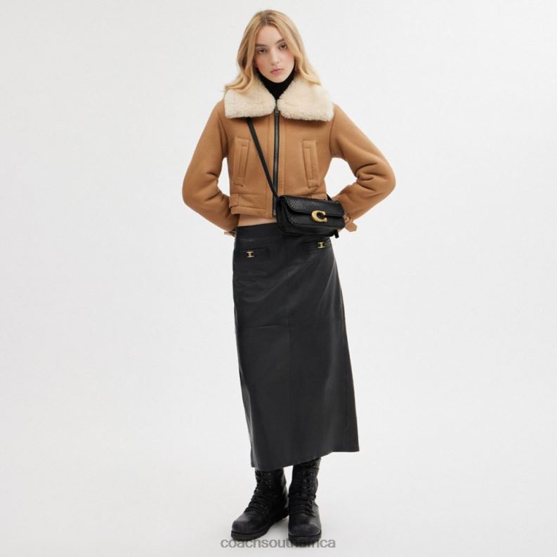 Coach Women IDOL BAG 23 IN PYTHON B4/BLACK 4ZRDJ43