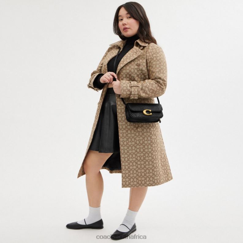 Coach Women IDOL BAG 23 IN PYTHON B4/BLACK 4ZRDJ43