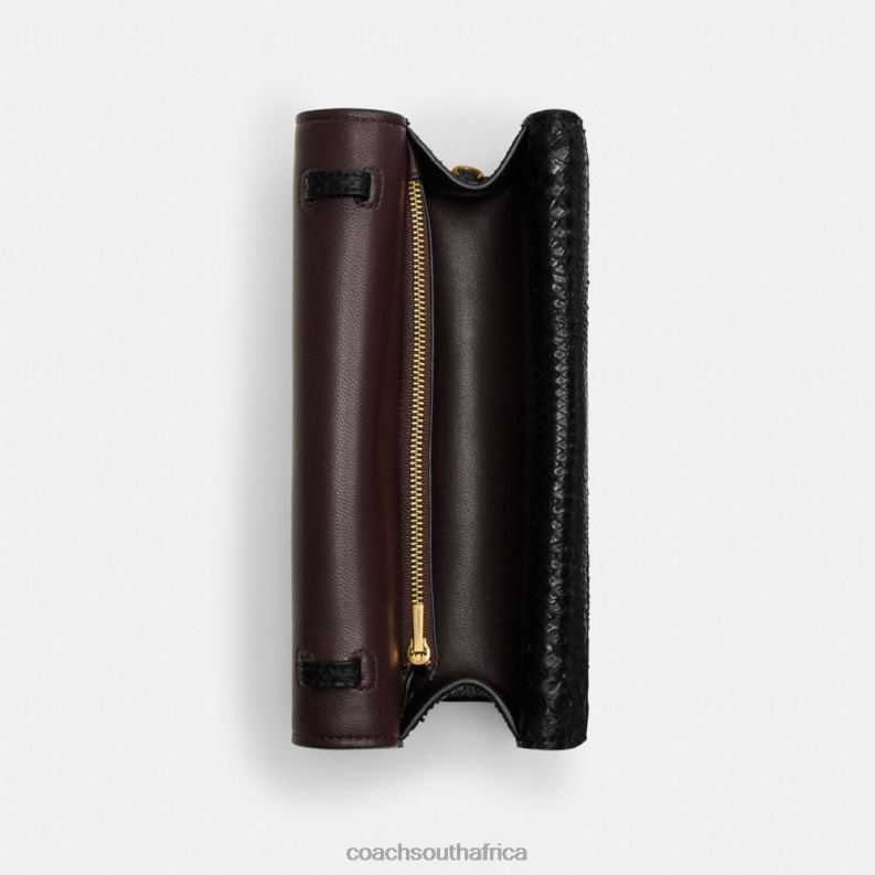 Coach Women IDOL BAG 23 IN PYTHON B4/BLACK 4ZRDJ43