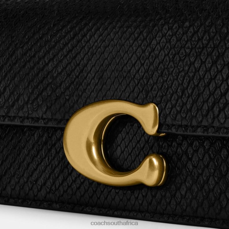 Coach Women IDOL BAG 23 IN PYTHON B4/BLACK 4ZRDJ43