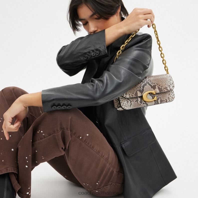 Coach Women IDOL BAG 23 IN PYTHON B4/CHALK 4ZRDJ44