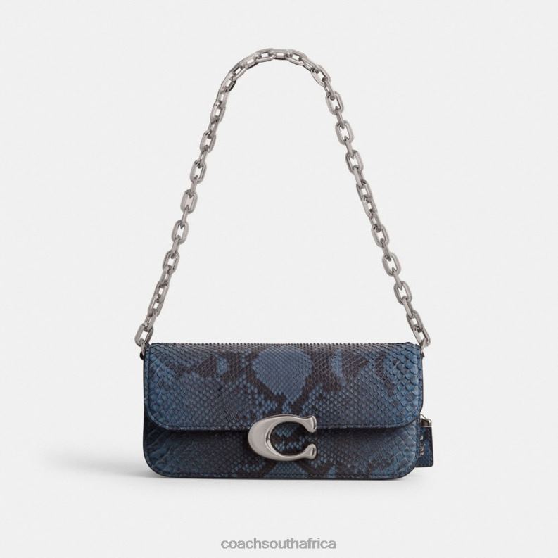 Coach Women IDOL BAG 23 IN PYTHON LH/Denim 4ZRDJ45
