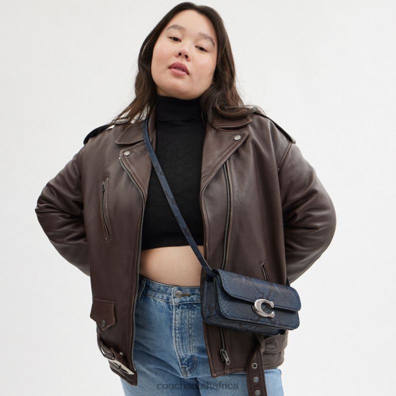 Coach Women IDOL BAG 23 IN PYTHON LH/Denim 4ZRDJ45