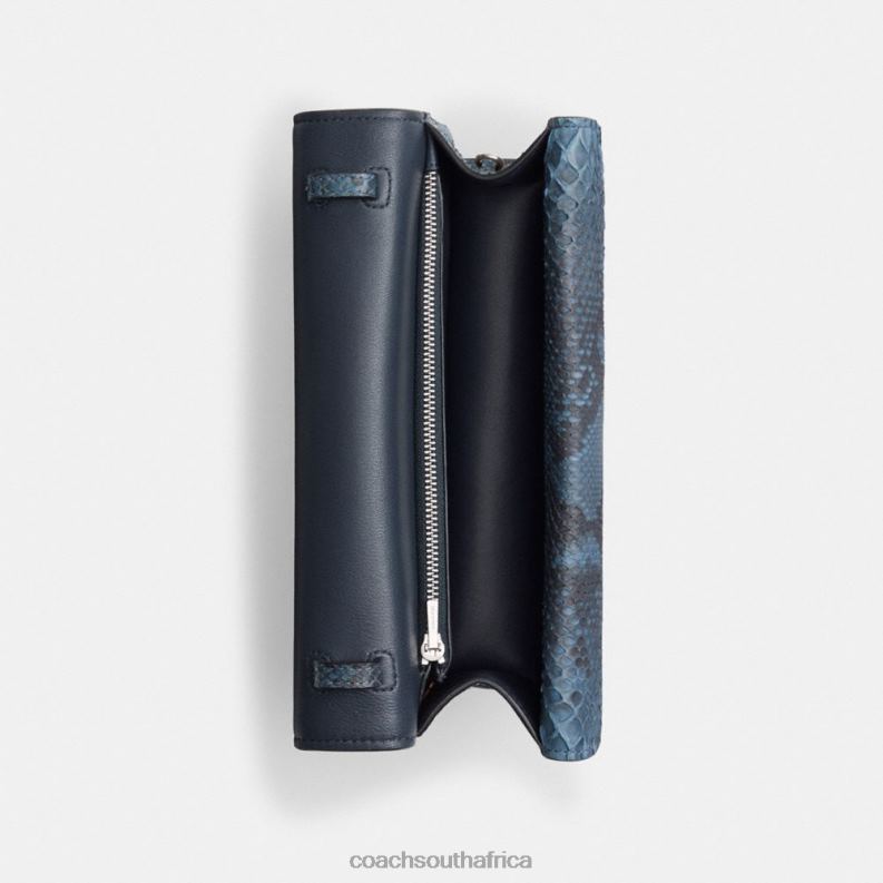 Coach Women IDOL BAG 23 IN PYTHON LH/Denim 4ZRDJ45