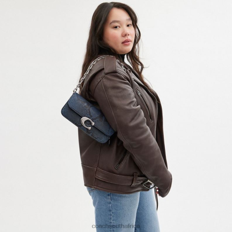 Coach Women IDOL BAG 23 IN PYTHON LH/Denim 4ZRDJ45