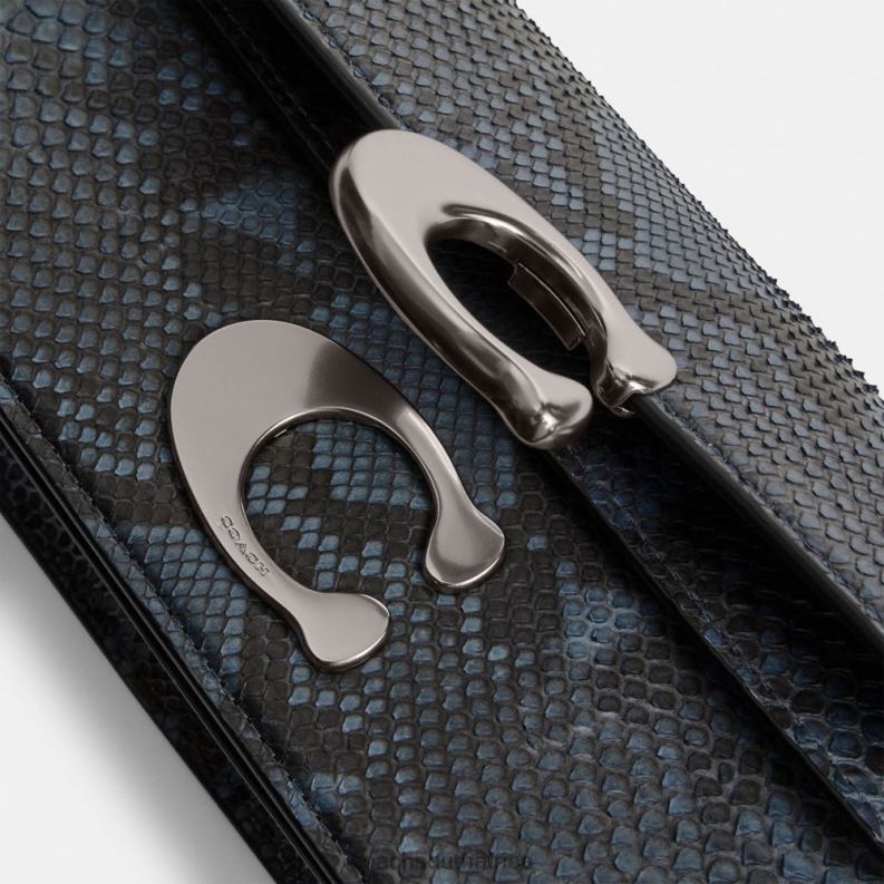 Coach Women IDOL BAG 23 IN PYTHON LH/Denim 4ZRDJ45