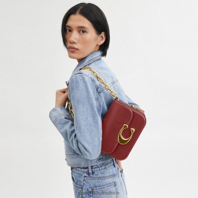 Coach Women NEW YEAR IDOL BAG WITH DRAGON RE/Ruby Red 4ZRDJ34