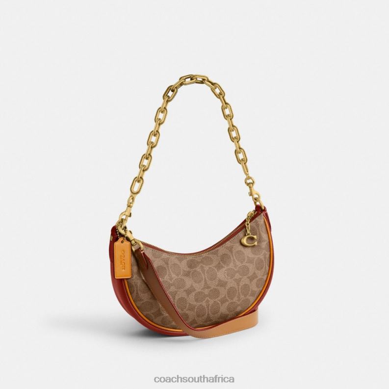 Coach Women MIRA SHOULDER BAG IN SIGNATURE CANVAS B4/Tan Rust 4ZRDJ54