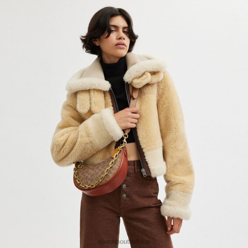 Coach Women MIRA SHOULDER BAG IN SIGNATURE CANVAS B4/Tan Rust 4ZRDJ54