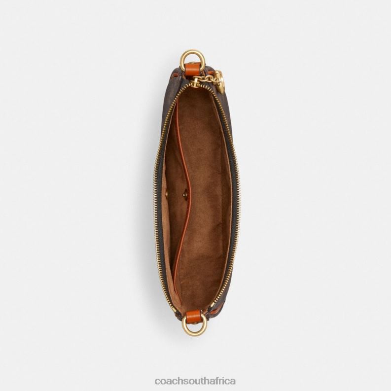 Coach Women MIRA SHOULDER BAG WITH HORSE AND CARRIAGE PRINT B4/Truffle Burnished Amber 4ZRDJ53