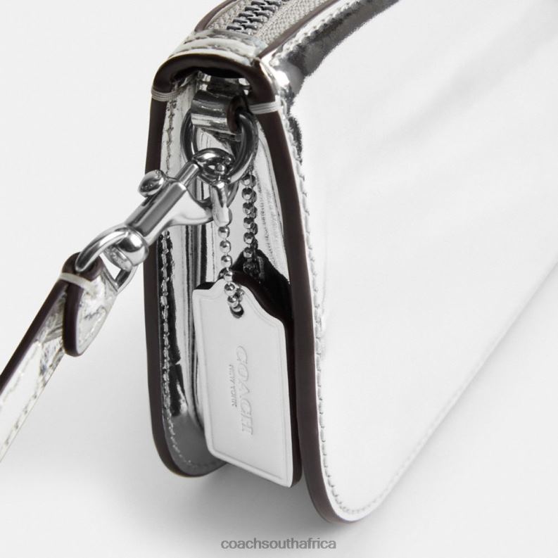 Coach Women PENN SHOULDER BAG IN SILVER METALLIC LH/Silver 4ZRDJ72