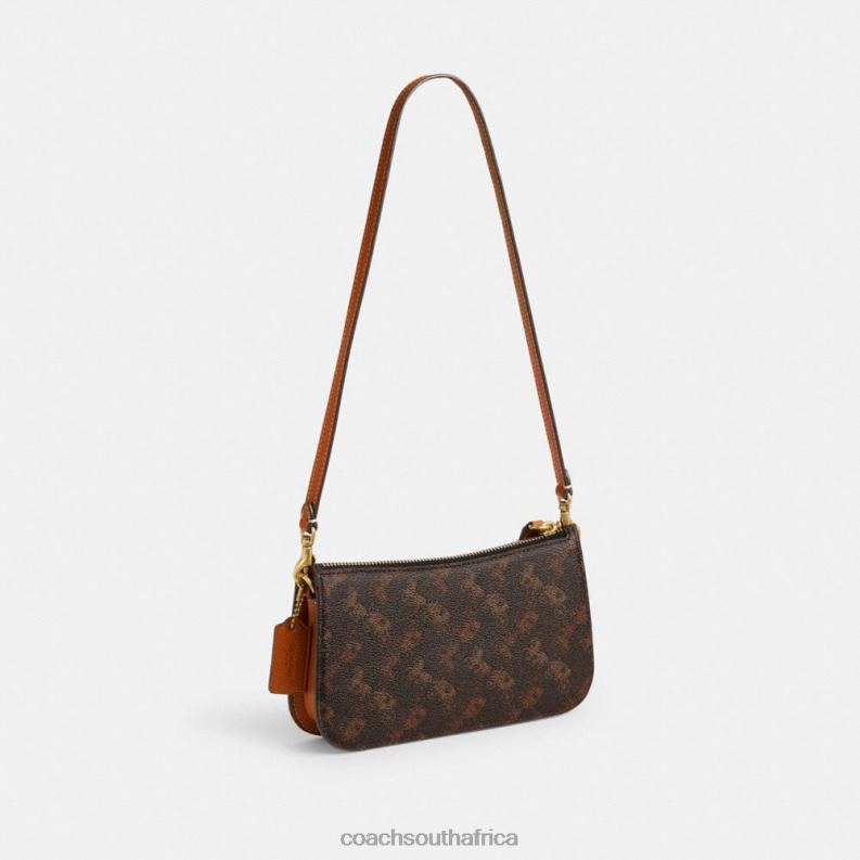Coach Women PENN SHOULDER BAG WITH HORSE AND CARRIAGE PRINT B4/Truffle Burnished Amber 4ZRDJ74