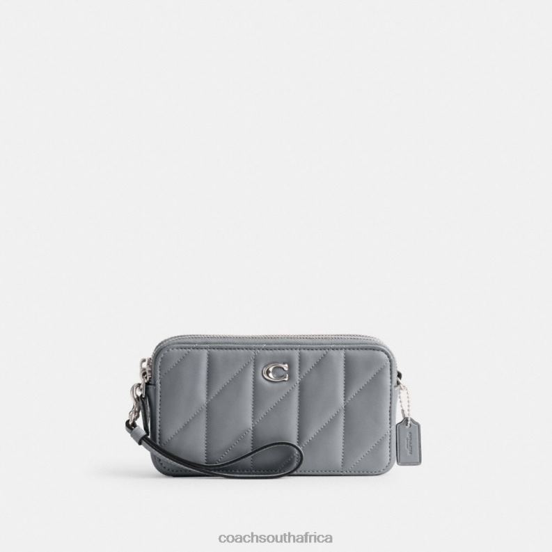 Coach Women KIRA CROSSBODY WITH PILLOW QUILTING LH/Grey Blue 4ZRDJ310