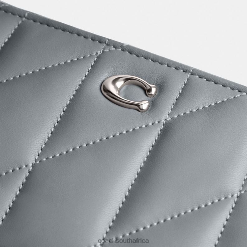 Coach Women KIRA CROSSBODY WITH PILLOW QUILTING LH/Grey Blue 4ZRDJ310