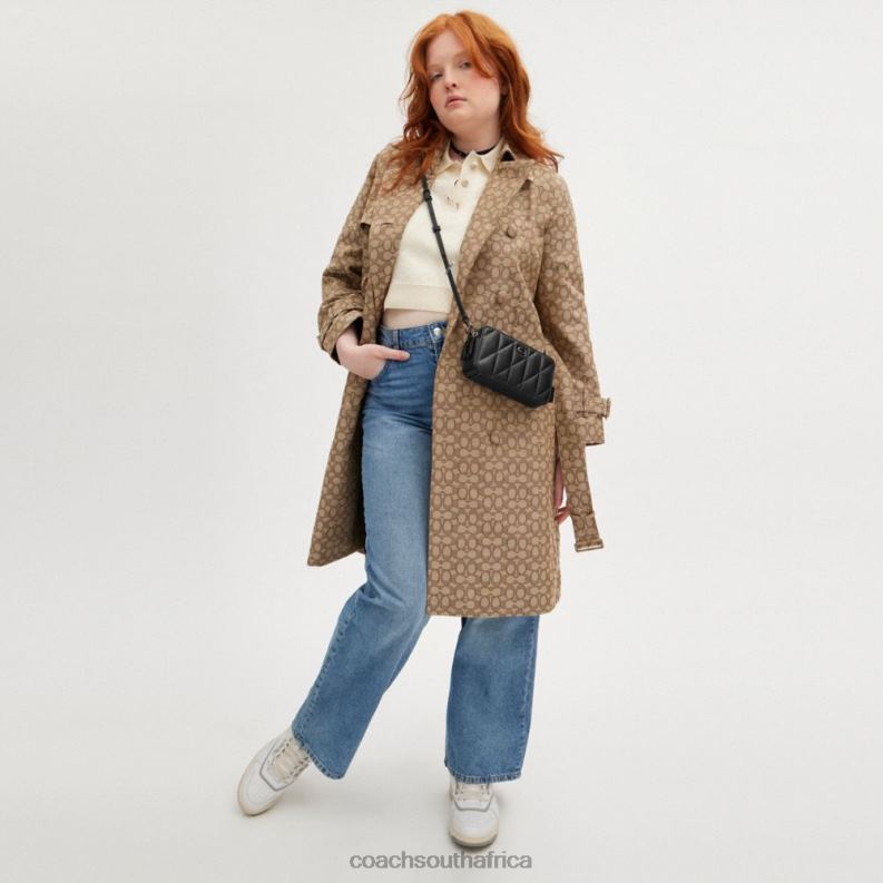 Coach Women KIRA CROSSBODY WITH PILLOW QUILTING V5/Black 4ZRDJ311