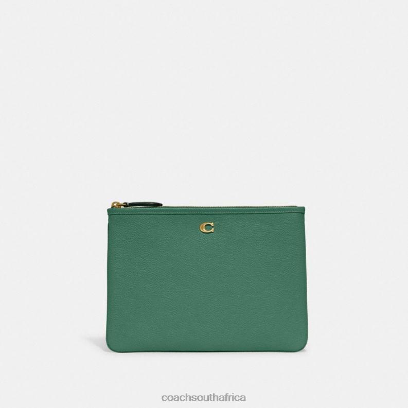 Coach Women POUCH 28 B4/Bright Green 4ZRDJ316