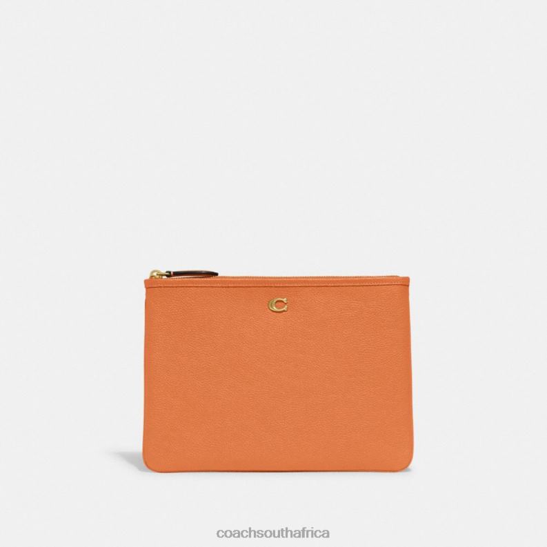 Coach Women POUCH 28 B4/Faded Orange 4ZRDJ317