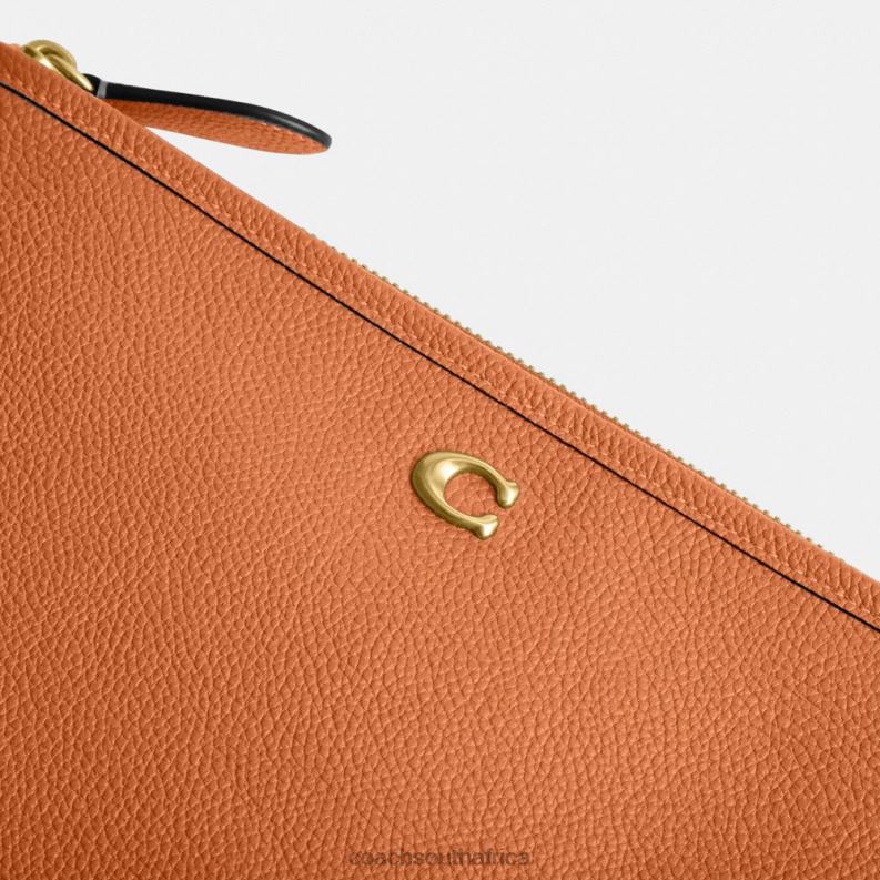 Coach Women POUCH 28 B4/Faded Orange 4ZRDJ317