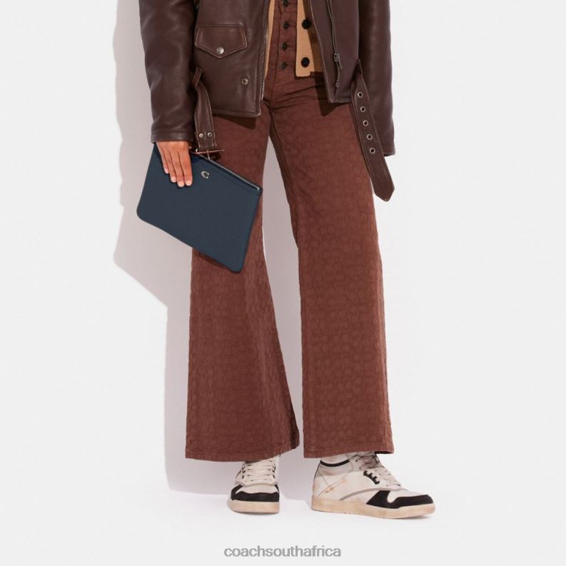 Coach Women POUCH 28 LH/Denim 4ZRDJ318