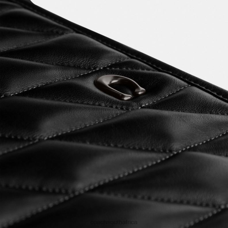 Coach Women POUCH 33 WITH PILLOW QUILTING V5/Black 4ZRDJ307