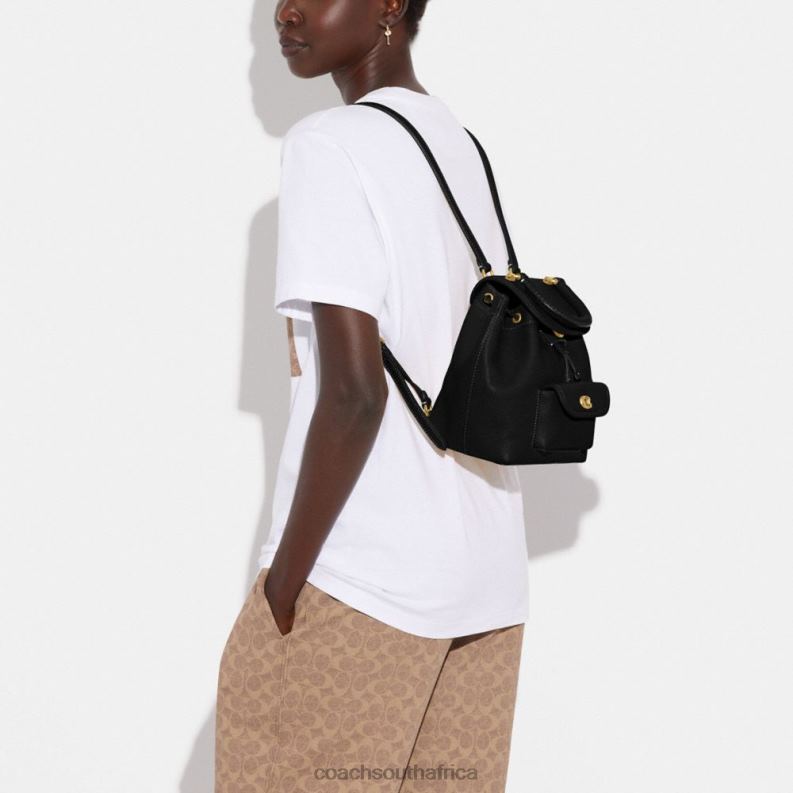 Coach Women RIYA BACKPACK 21 B4/BLACK 4ZRDJ60