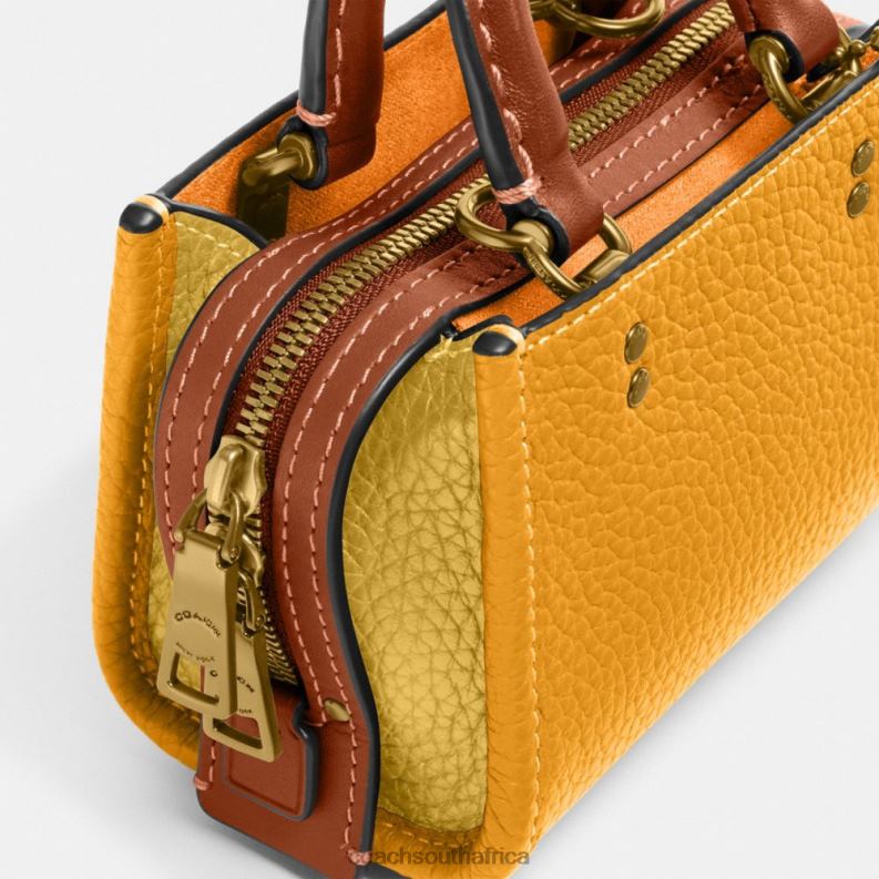 Coach Women ROGUE 12 IN COLORBLOCK REGENERATIVE LEATHER B4/Buttercup Multi 4ZRDJ96