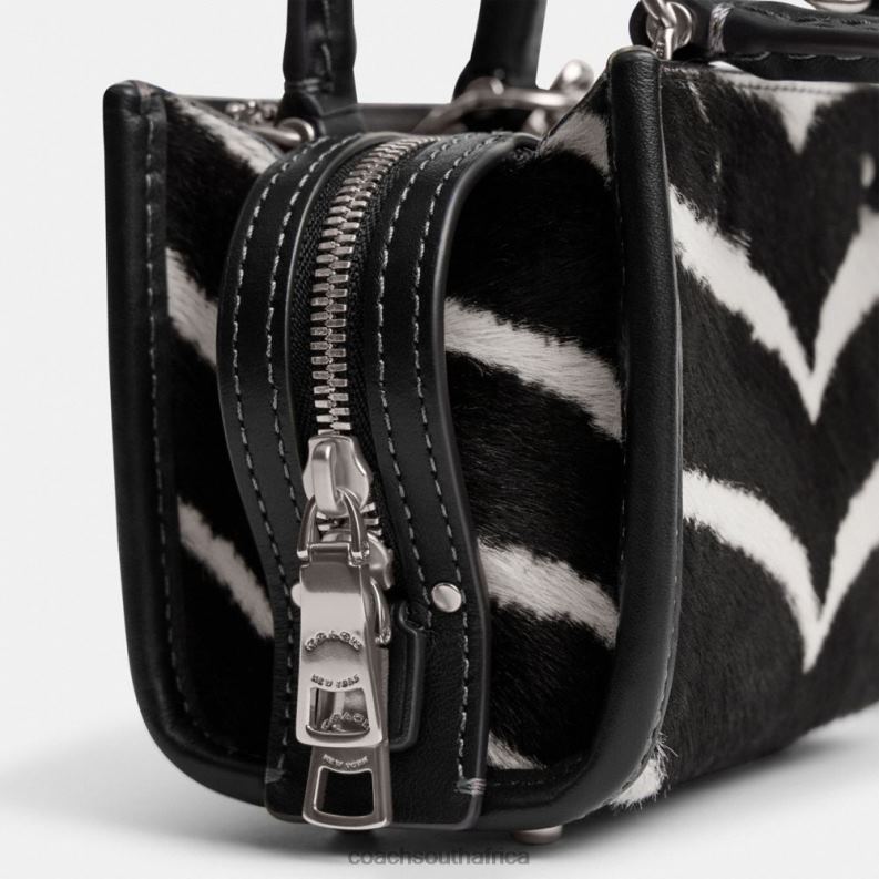 Coach Women ROGUE 12 WITH ZEBRA PRINT LH/Zebra 4ZRDJ92