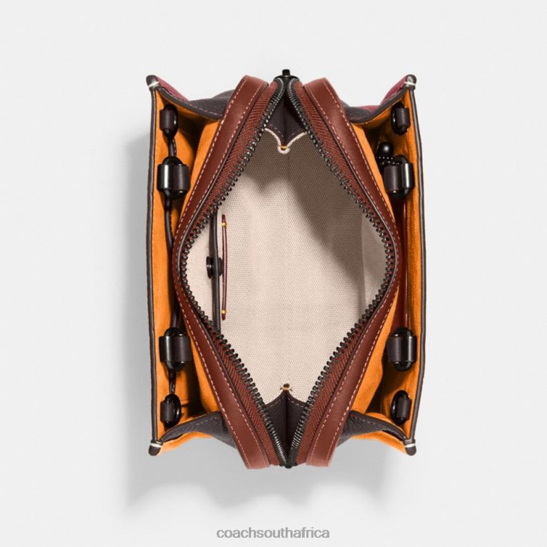 Coach Women ROGUE 20 IN COLORBLOCK REGENERATIVE LEATHER V5/Rouge Multi 4ZRDJ84