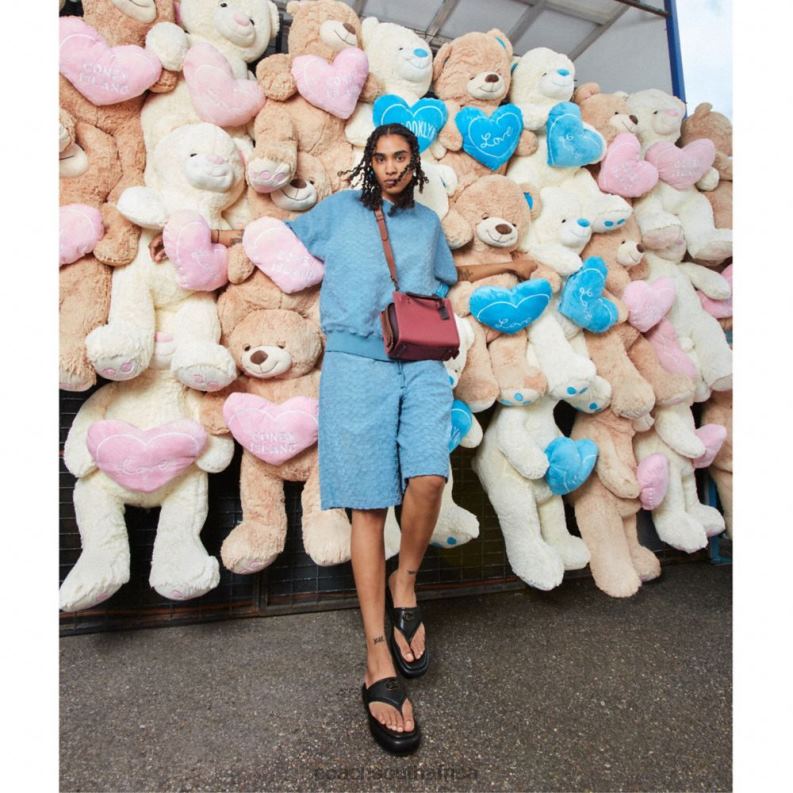 Coach Women ROGUE 20 IN COLORBLOCK REGENERATIVE LEATHER V5/Rouge Multi 4ZRDJ84