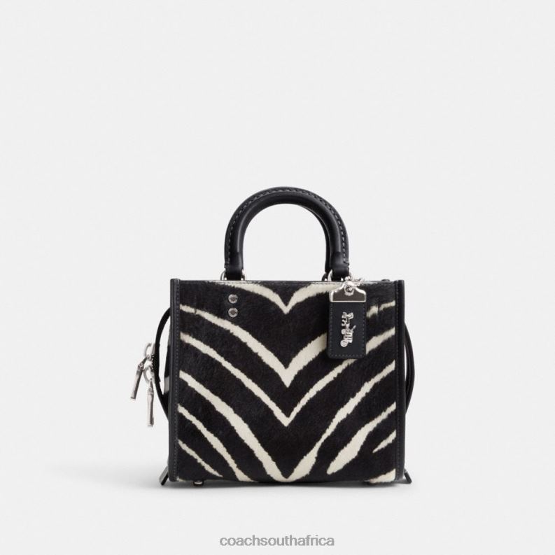 Coach Women ROGUE 20 IN HAIRCALF WITH ZEBRA PRINT LH/Zebra 4ZRDJ89