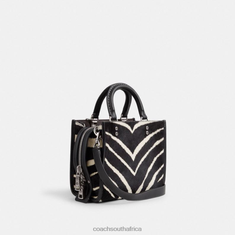 Coach Women ROGUE 20 IN HAIRCALF WITH ZEBRA PRINT LH/Zebra 4ZRDJ89