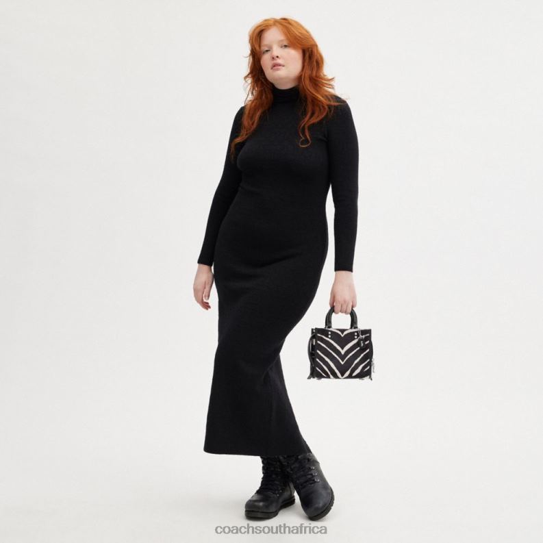 Coach Women ROGUE 20 IN HAIRCALF WITH ZEBRA PRINT LH/Zebra 4ZRDJ89