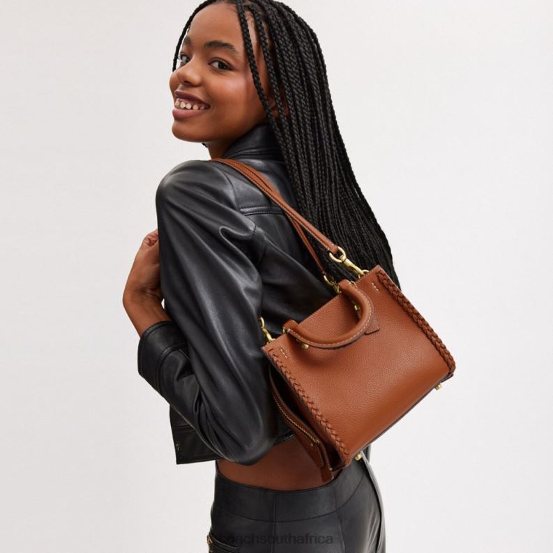 Coach Women ROGUE 20 WITH BRAID B4/Burnished Amber 4ZRDJ77