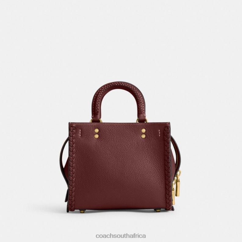 Coach Women ROGUE 20 WITH BRAID B4/WINE 4ZRDJ80