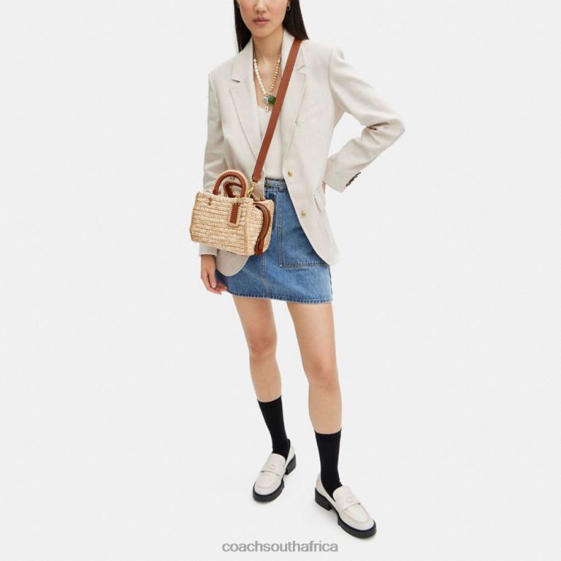 Coach Women ROGUE 20 WITH CROCHET B4/Ivory Multi 4ZRDJ82