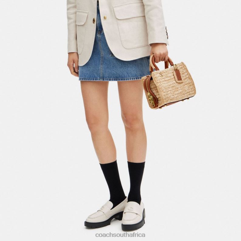 Coach Women ROGUE 20 WITH CROCHET B4/Ivory Multi 4ZRDJ82