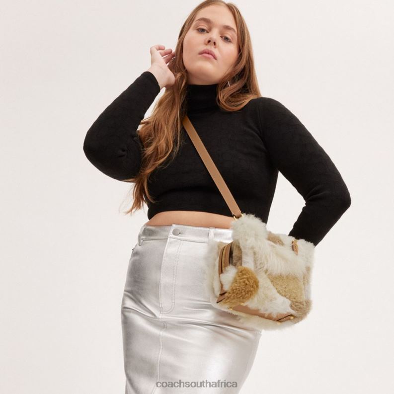 Coach Women ROGUE 20 WITH PATCHWORK B4/NATURAL MULTI 4ZRDJ87