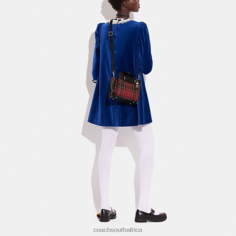 Coach Women ROGUE 20 WITH PLAID PRINT LH/Cherry Multi 4ZRDJ83