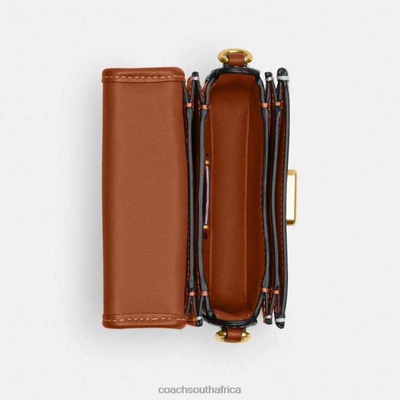 Coach Women ROGUE TOP HANDLE 12 IN SIGNATURE TEXTILE JACQUARD B4/Cocoa Burnished Amb 4ZRDJ90