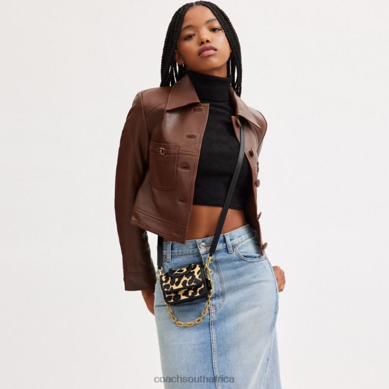 Coach Women ROGUE TOP HANDLE 12 WITH LEOPARD PRINT B4/Leopard 4ZRDJ93