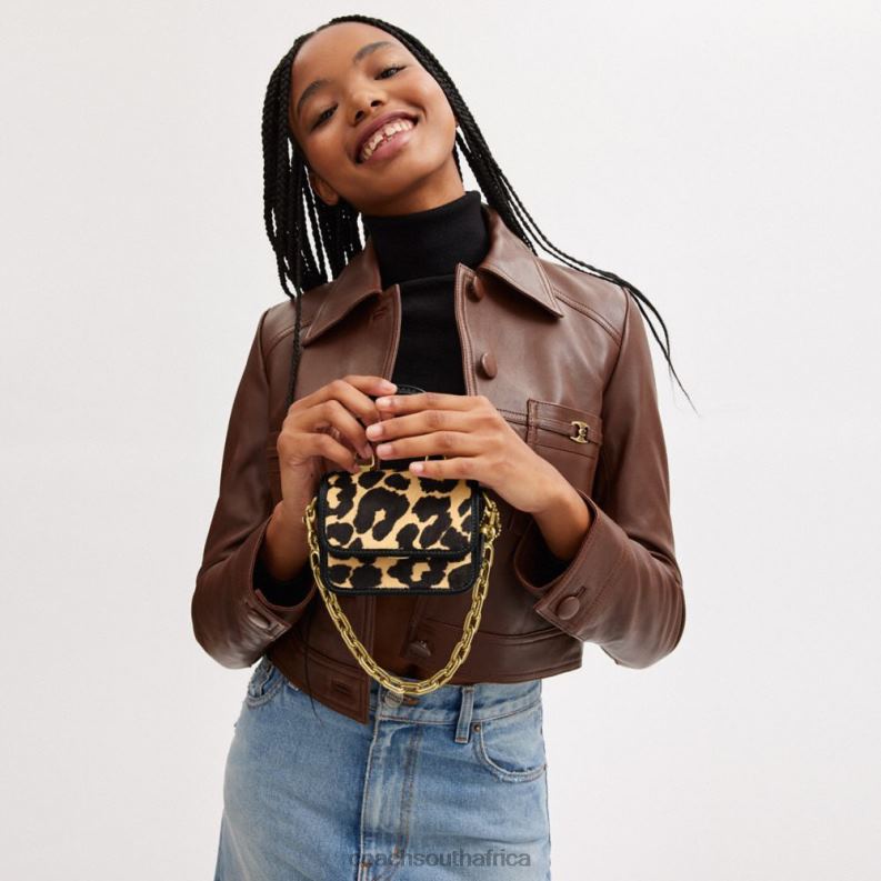 Coach Women ROGUE TOP HANDLE 12 WITH LEOPARD PRINT B4/Leopard 4ZRDJ93