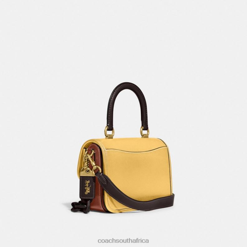 Coach Women ROGUE TOP HANDLE IN COLORBLOCK B4/Hay Multi 4ZRDJ88