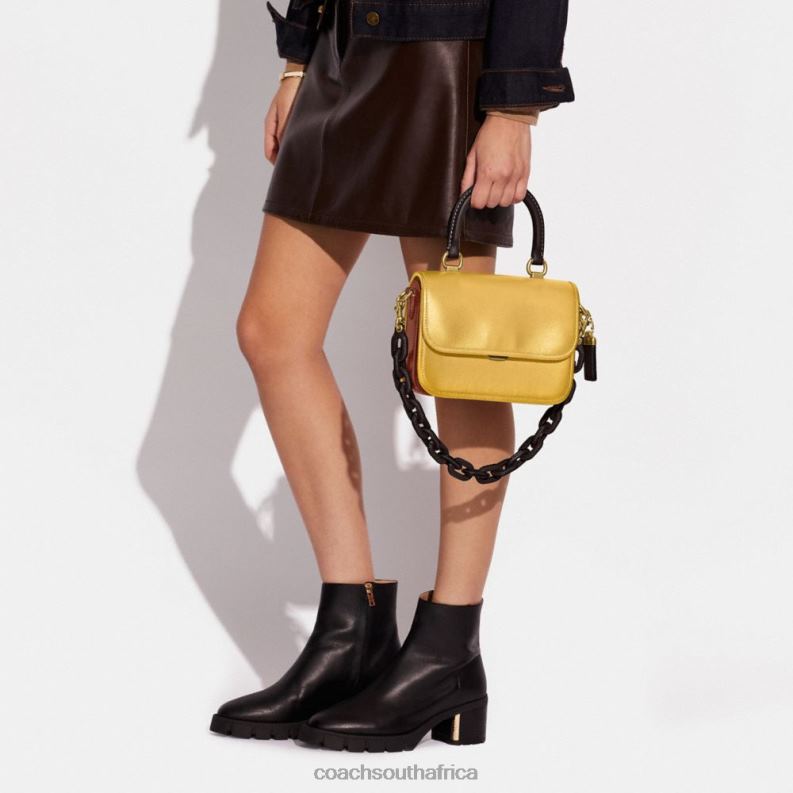 Coach Women ROGUE TOP HANDLE IN COLORBLOCK B4/Hay Multi 4ZRDJ88