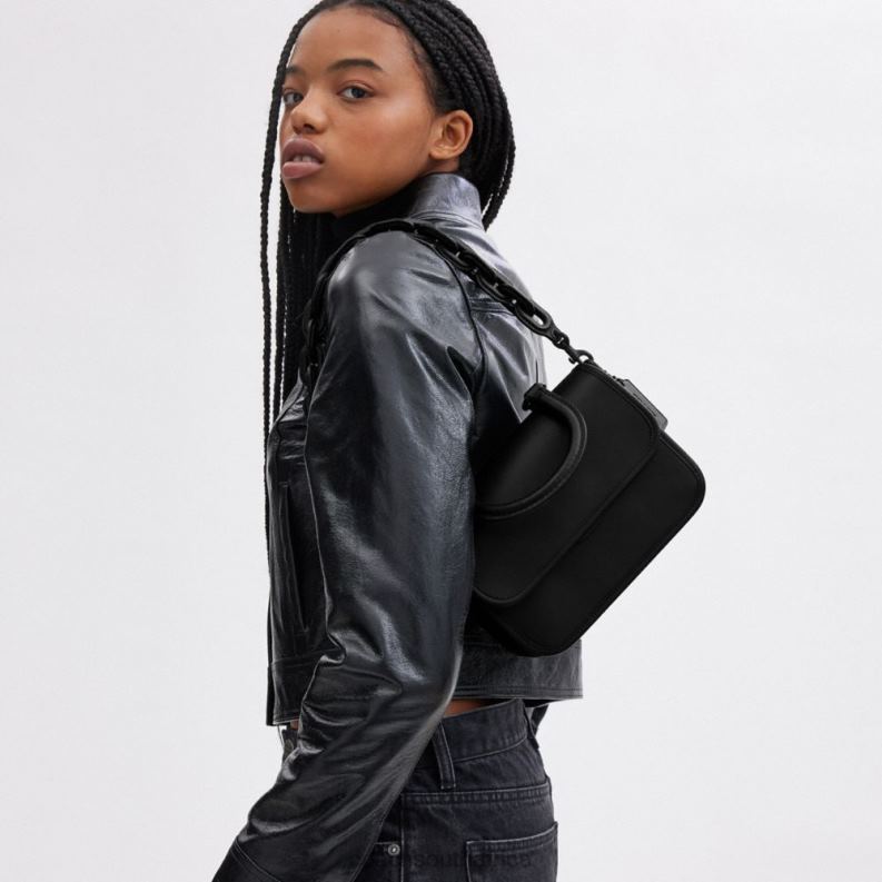 Coach Women ROGUE TOP HANDLE MW/BLACK 4ZRDJ75